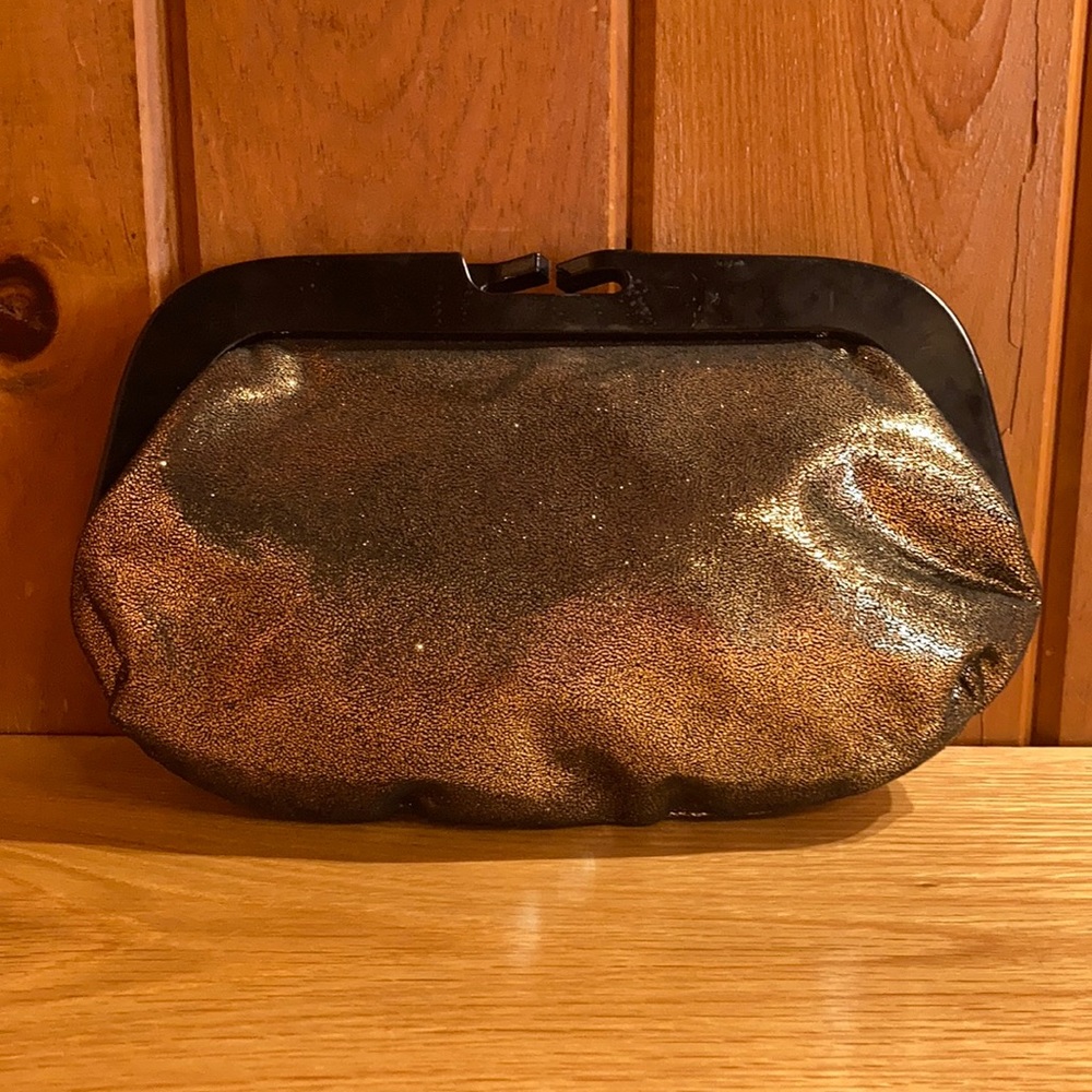 Gold & Black Glittery Style&Co. Clutch